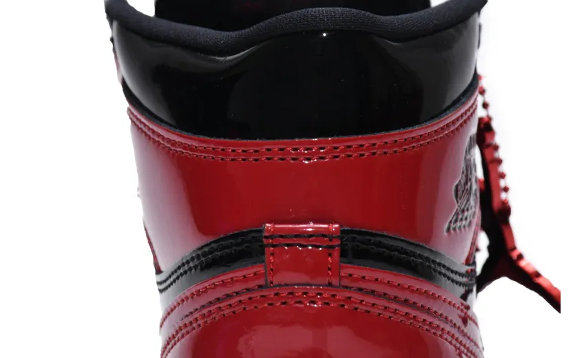 Reps StockX Shoes Air Jordan 1 High “Banned” Patent Leather is Forbidden to Wear Black Red 555088-063??