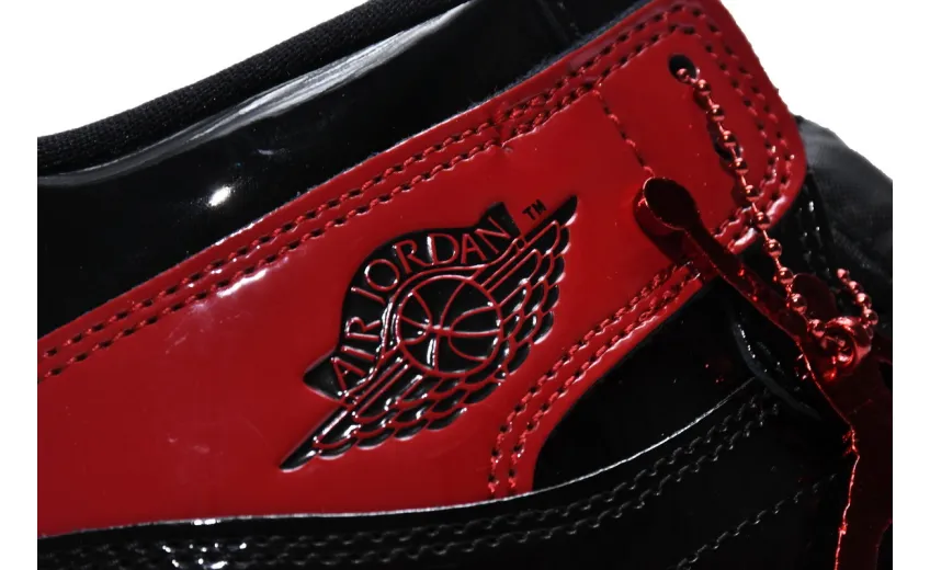 Reps StockX Shoes Air Jordan 1 High “Banned” Patent Leather is Forbidden to Wear Black Red 555088-063??
