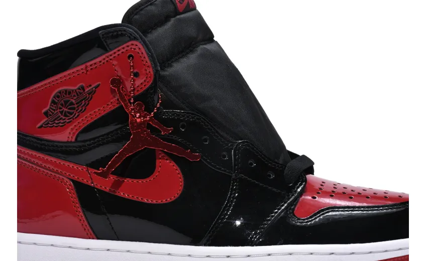 Reps StockX Shoes Air Jordan 1 High “Banned” Patent Leather is Forbidden to Wear Black Red 555088-063??