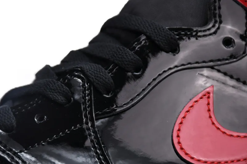 Reps StockX Shoes Air Jordan 1 High OG Bred Patent Black Red 555088-063??