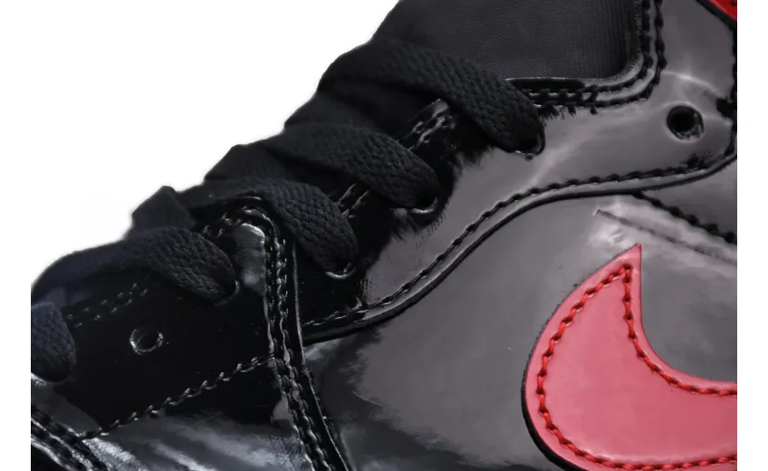 Reps StockX Shoes Air Jordan 1 High OG Bred Patent Black Red 555088-063??