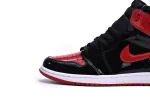 Reps StockX Shoes Air Jordan 1 High OG Bred Patent Black Red 555088-063??