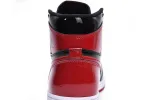 Reps StockX Shoes Air Jordan 1 High OG Bred Patent Black Red 555088-063??