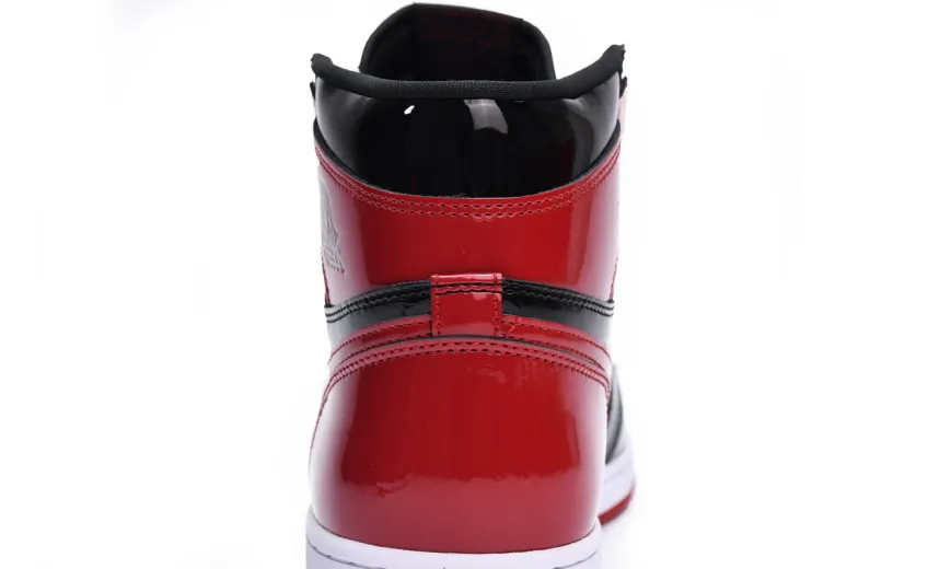 Reps StockX Shoes Air Jordan 1 High OG Bred Patent Black Red 555088-063??