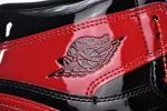 Reps StockX Shoes Air Jordan 1 High OG Bred Patent Black Red 555088-063??