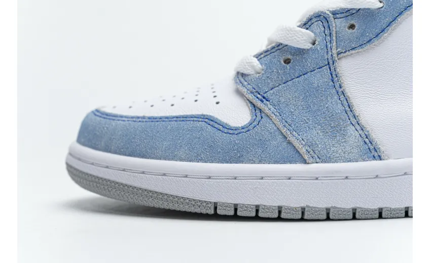 Reps StockX Shoes Air Jordan 1 High OG GS Wash North Carolan 555088-402??