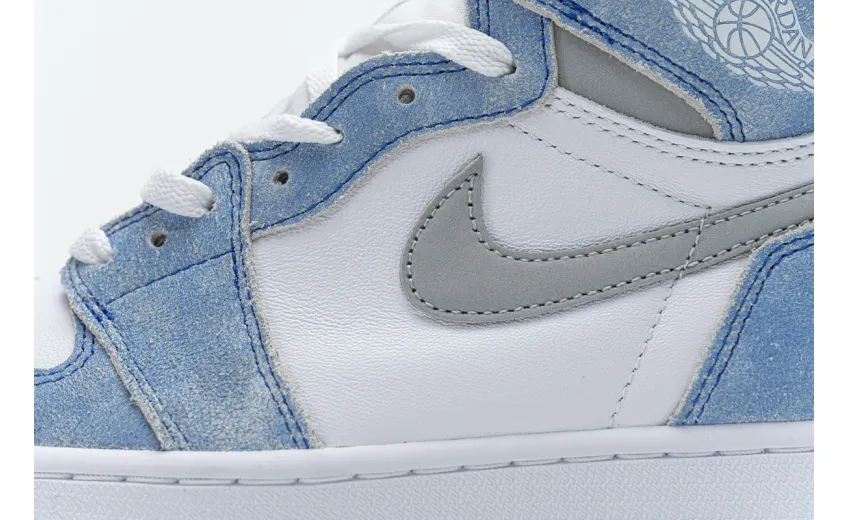 Reps StockX Shoes Air Jordan 1 High OG GS Wash North Carolan 555088-402??