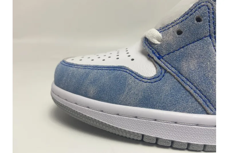 Reps StockX Shoes Air Jordan 1 High OG GS Wash North Carolan 555088-402??