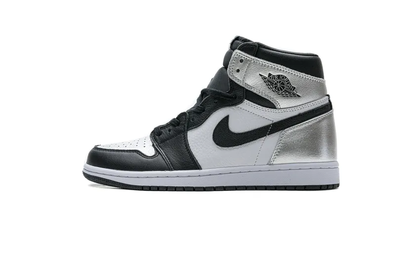 Reps StockX Shoes Air Jordan 1 High Silver Toe CD0461-001??