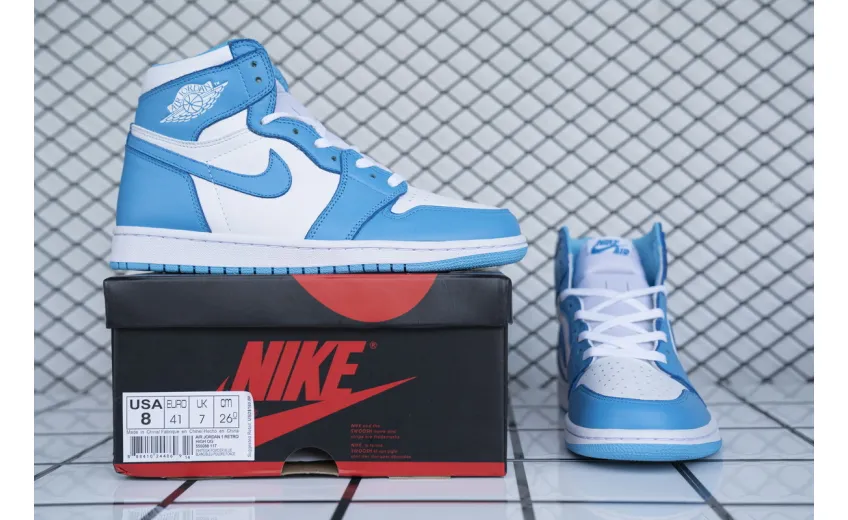 Reps StockX Shoes Air Jordan 1 Retro"UNC" Blue 555088-117??