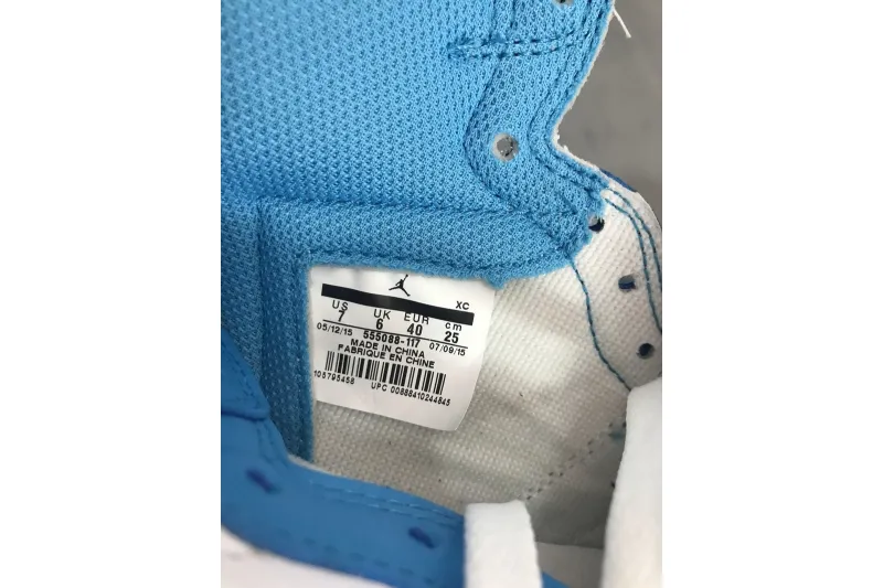 Reps StockX Shoes Air Jordan 1 Retro UNC Blue 555088-117??