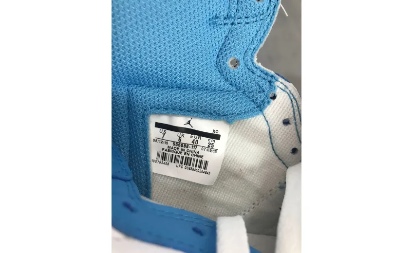 Reps StockX Shoes Air Jordan 1 Retro UNC Blue 555088-117??