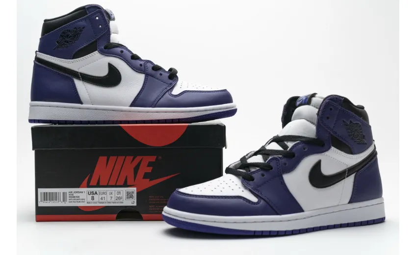 Reps StockX Shoes Air Jordan 1 High OG “Court Purple” 555088-500??