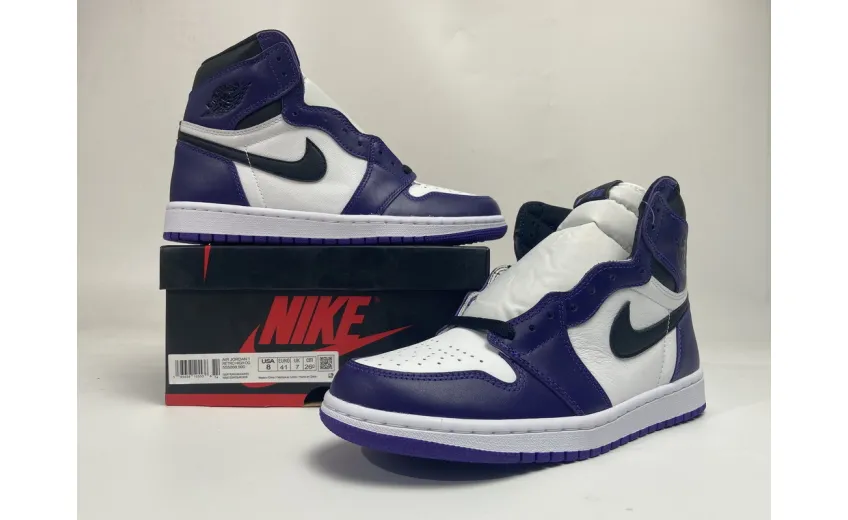 Reps StockX Shoes Air Jordan 1 High OG Court Purple 555088-500??