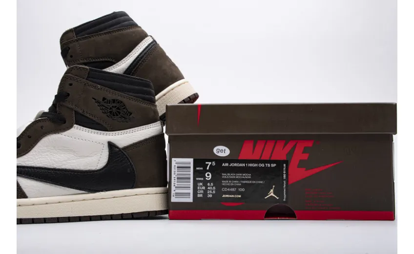 Reps StockX Shoes Travis Scott x Air Jordan 1 High OG TS SP Brown CD4487-100??