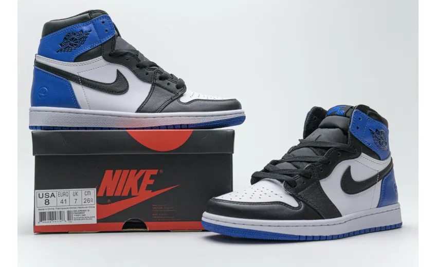 Reps StockX Shoes Fragment x Air Jordan 1 High OG Blue 716371-040??