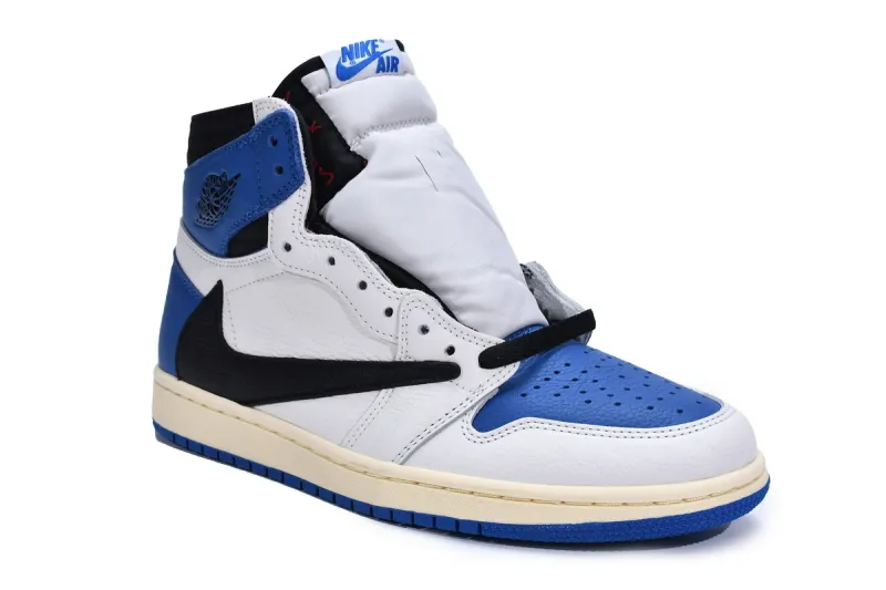 Reps StockX Shoes Fragment x Travis Scott x Air Jordan 1 High OG Military Blue DH3227-105??
