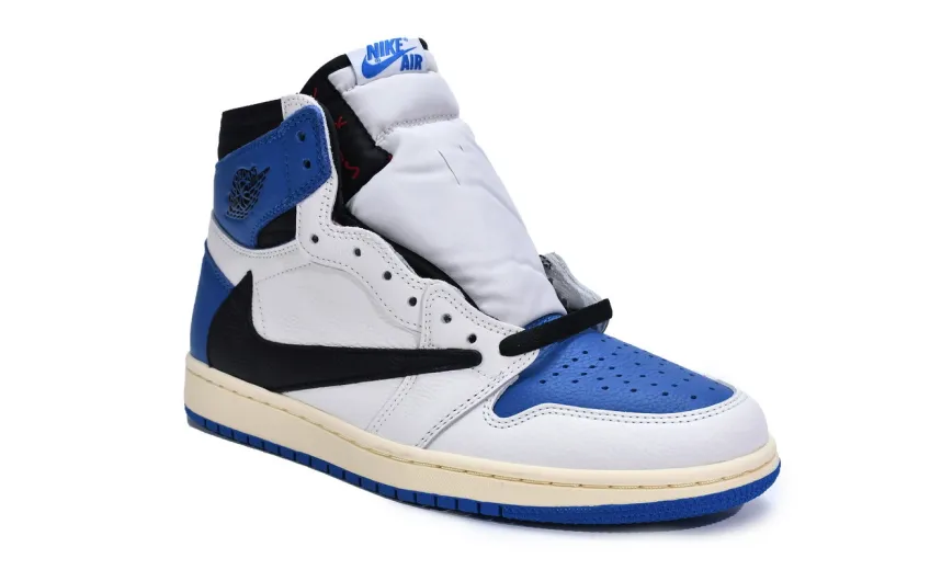 Reps StockX Shoes Fragment x Travis Scott x Air Jordan 1 High OG Military Blue DH3227-105??
