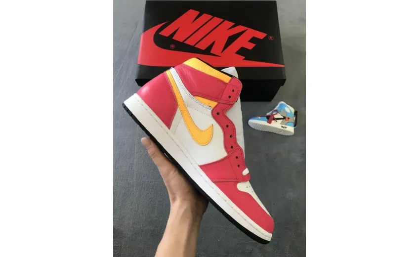 Reps StockX Shoes Air Jordan 1 High OG Light Fusion Red 555088-603??