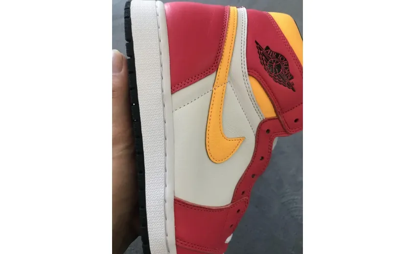 Reps StockX Shoes Air Jordan 1 High OG Light Fusion Red 555088-603??