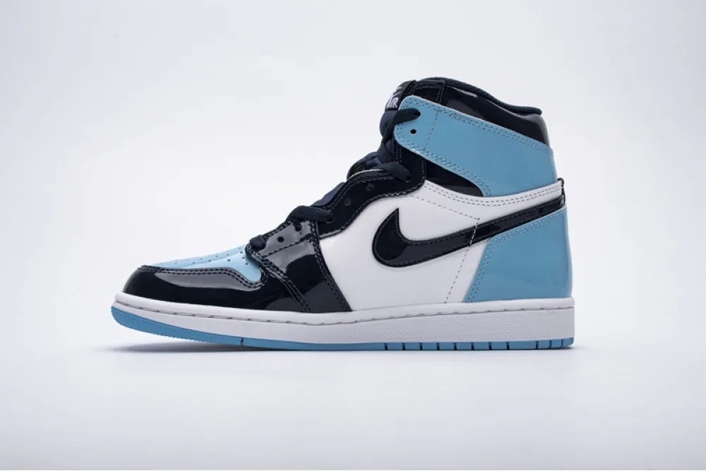 Reps StockX Shoes Air Jordan 1 Retro High OG 'UNC Patent' Blue CD0461-401??