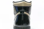 Reps StockX Shoes Air Jordan 1 High OG Patent Black Metallic Gold 555088-032??