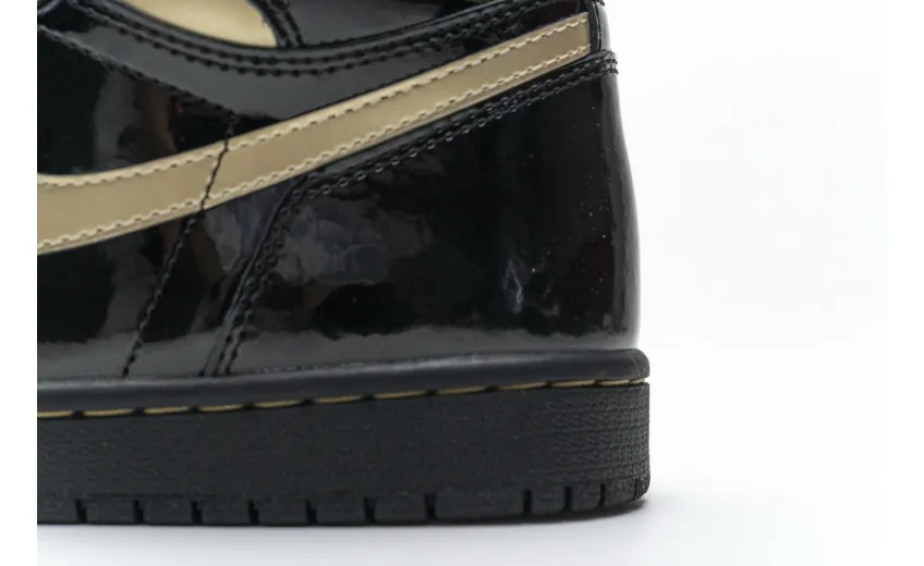 Reps StockX Shoes Air Jordan 1 High OG Patent Black Metallic Gold 555088-032??