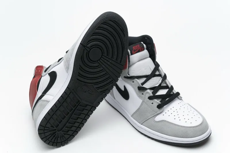 Reps StockX Shoes Air Jordan 1 High Smoke Grey Red 555088-126??