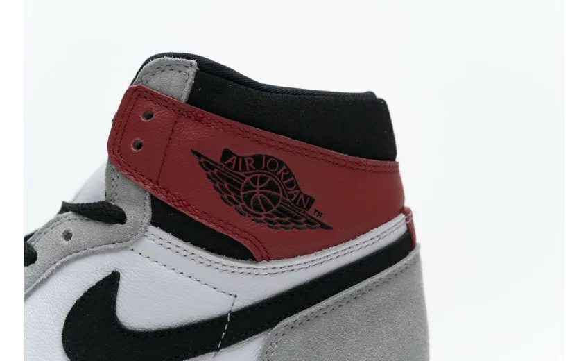 Reps StockX Shoes Air Jordan 1 High Smoke Grey Red 555088-126??