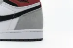 Reps StockX Shoes Air Jordan 1 High Smoke Grey Red 555088-126??