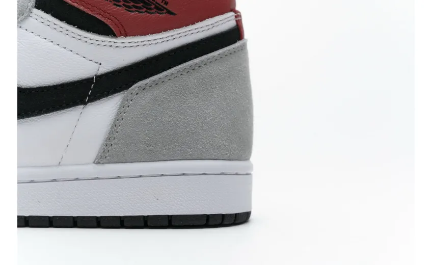 Reps StockX Shoes Air Jordan 1 High Smoke Grey Red 555088-126??