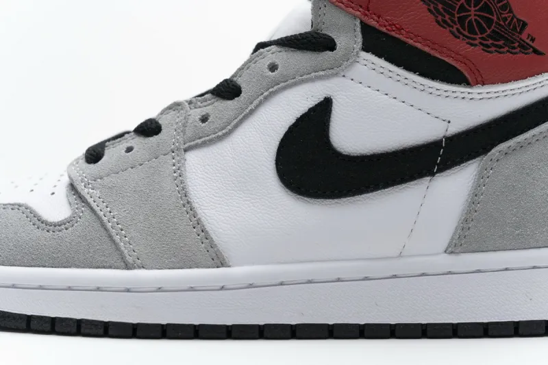 Reps StockX Shoes Air Jordan 1 High Smoke Grey Red 555088-126??