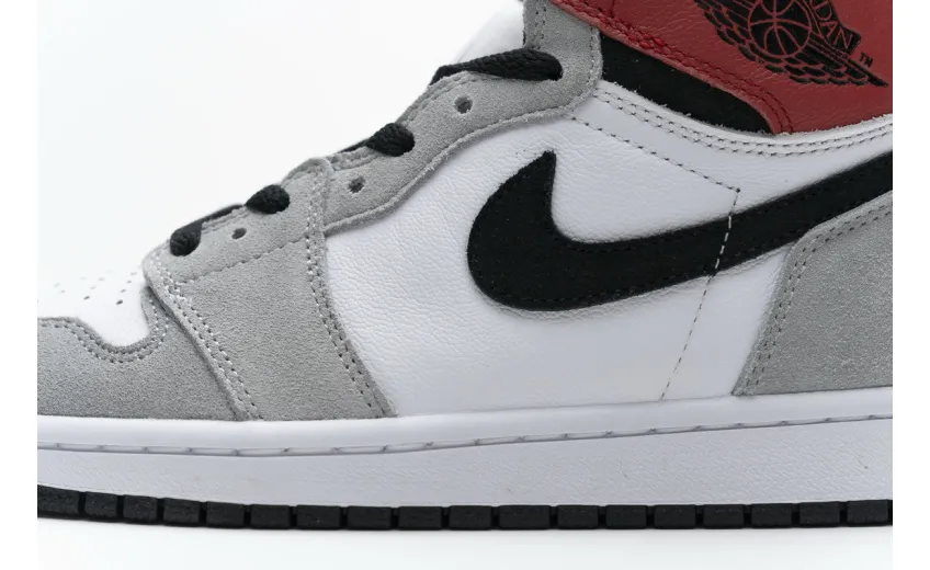 Reps StockX Shoes Air Jordan 1 High Smoke Grey Red 555088-126??