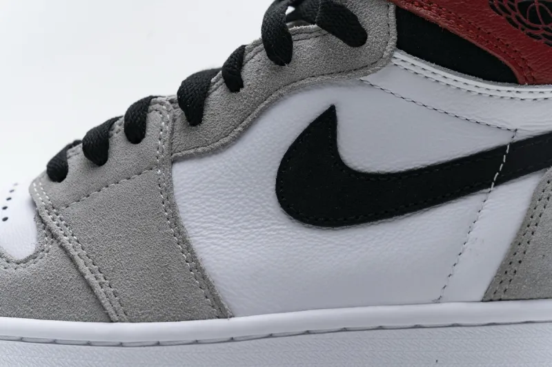 Reps StockX Shoes Air Jordan 1 High Smoke Grey Red 555088-126??