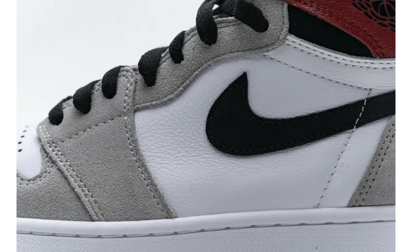 Reps StockX Shoes Air Jordan 1 High Smoke Grey Red 555088-126??