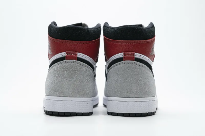 Reps StockX Shoes Air Jordan 1 High Smoke Grey Red 555088-126??