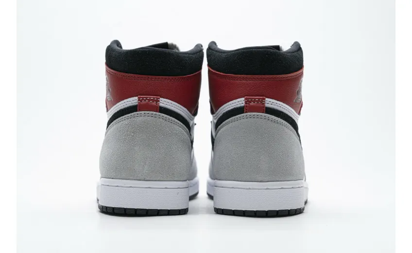 Reps StockX Shoes Air Jordan 1 High Smoke Grey Red 555088-126??