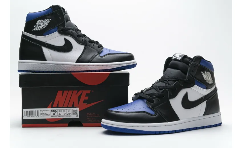 Reps StockX Shoes Air Jordan 1 Retro High OG Game Royal Blue 555088 041??