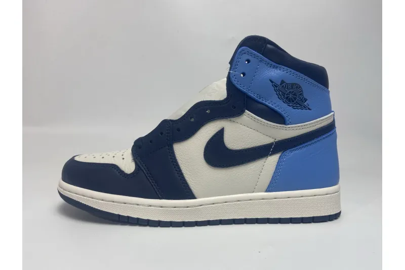 Reps StockX Shoes Air Jordan 1 Retro High OG Obsidian University Blue 555088-140??