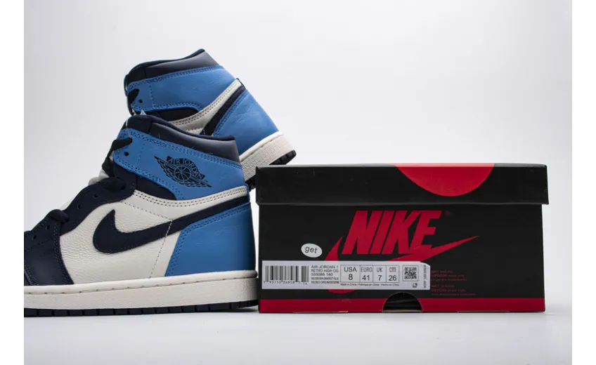 Reps StockX Shoes Air Jordan 1 Retro High OG Obsidian University Blue 555088-140??