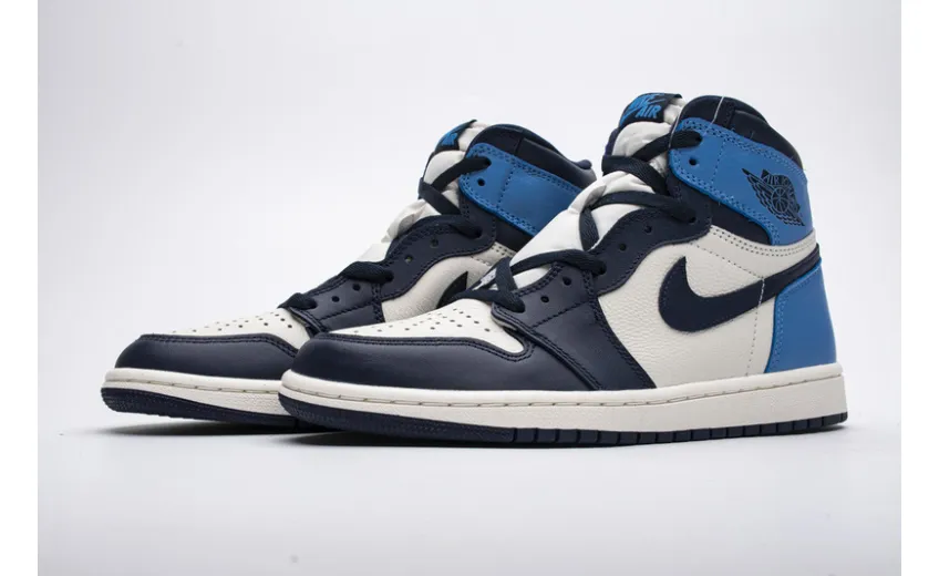 Reps StockX Shoes Air Jordan 1 Retro High OG Obsidian University Blue 555088-140??