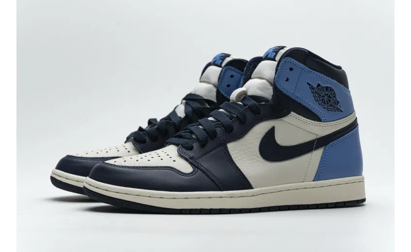 Reps StockX Shoes Air Jordan 1 Retro High OG “Obsidian University Blue” 555088-140??
