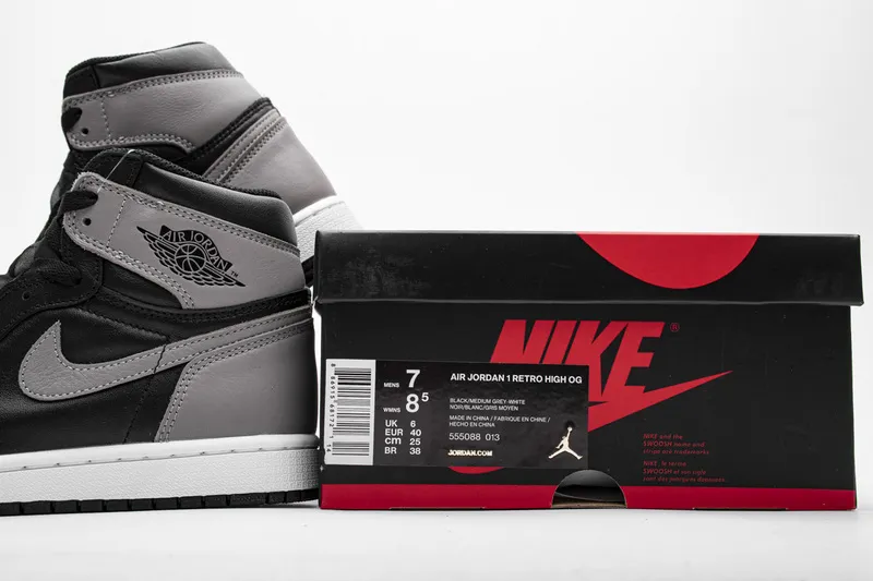 Reps StockX Shoes Air Jordan Retro 1 High OG “Sahdow” 555088-013??