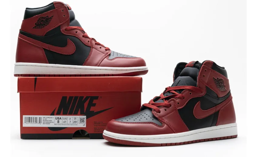 Reps StockX Shoes Air Jordan Retro 1 High 85 “Reverse Bred” Red BQ4422-600??