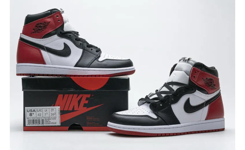 Reps StockX Shoes Air Jordan 1 OG High 'Black Toe' 555088-125??