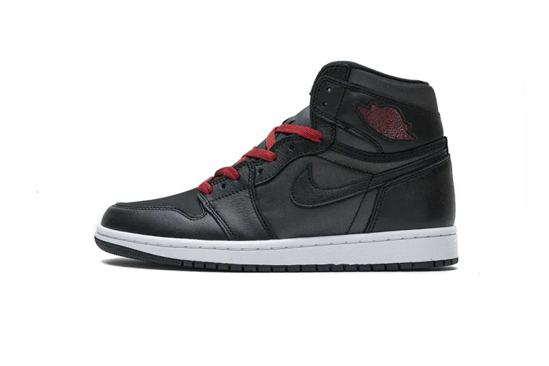  Air Jordan 1 Retro High OG Black Satin Gym Red 555088-060