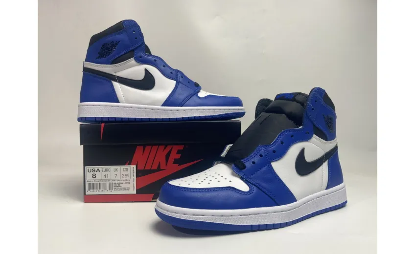 Reps StockX Shoes Air Jordan 1 OG High “Game Royal” Blue 555088-403??