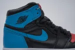 Reps StockX Shoes Air Jordan 1 Retro High NC to Chi Leather (W) Blue Red CD0461-046??