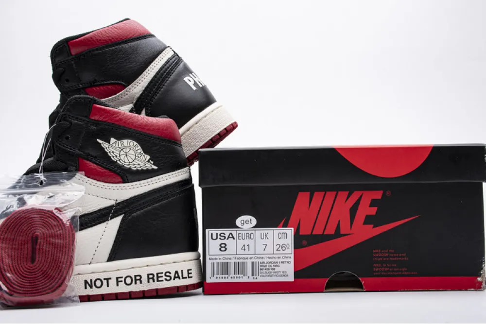 Reps StockX Shoes Air Jordan 1 NRG OG High “NOT FOR RESALE”Varsity Red 861428-106??