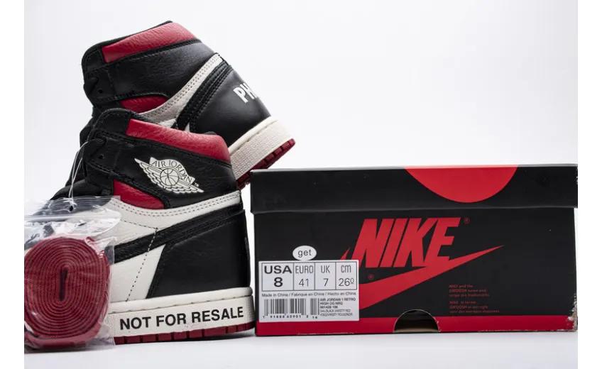 Reps StockX Shoes Air Jordan 1 NRG OG High “NOT FOR RESALE”Varsity Red 861428-106??